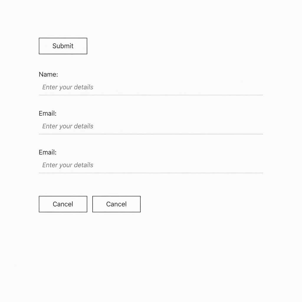 Minimalist UI elements